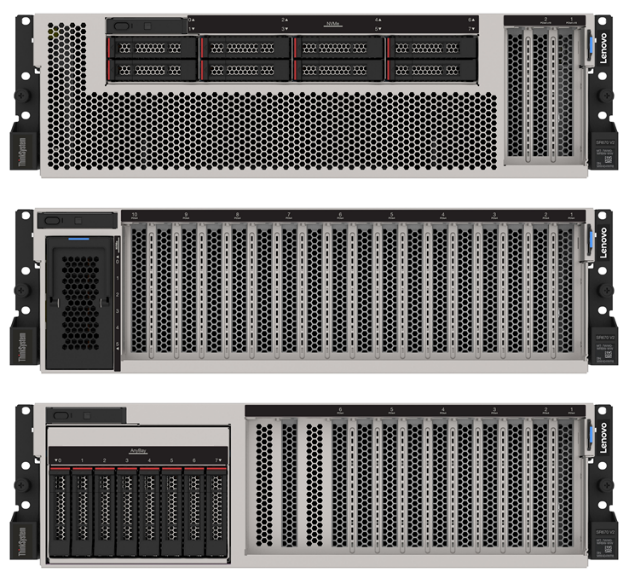 Vues de devant du SR670 V2