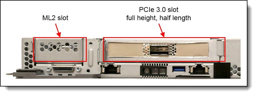 Front accessible PCIe slots