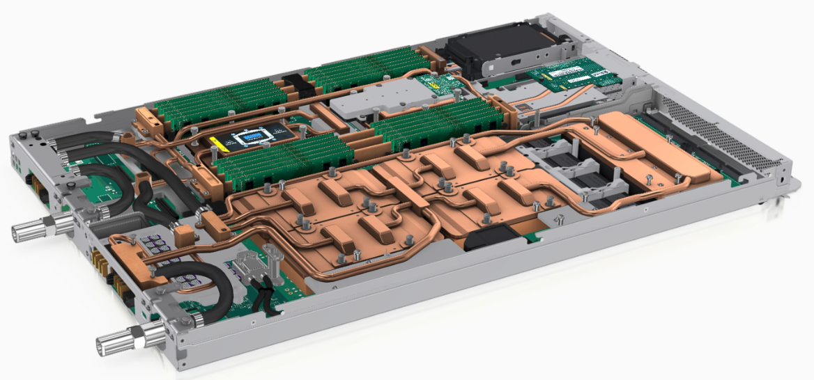 NVIDIA H100 SXM5 4-GPU Board in the ThinkSystem SD665-N V3 server