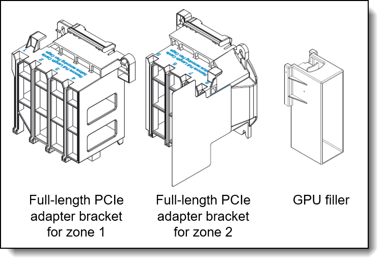 ThinkSystem ST650 V2/V3 Full Length PCIe Holder Kit, 4M27A60836