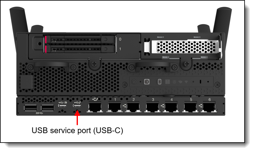 SE360 V2 dedicated service USB Type-C port