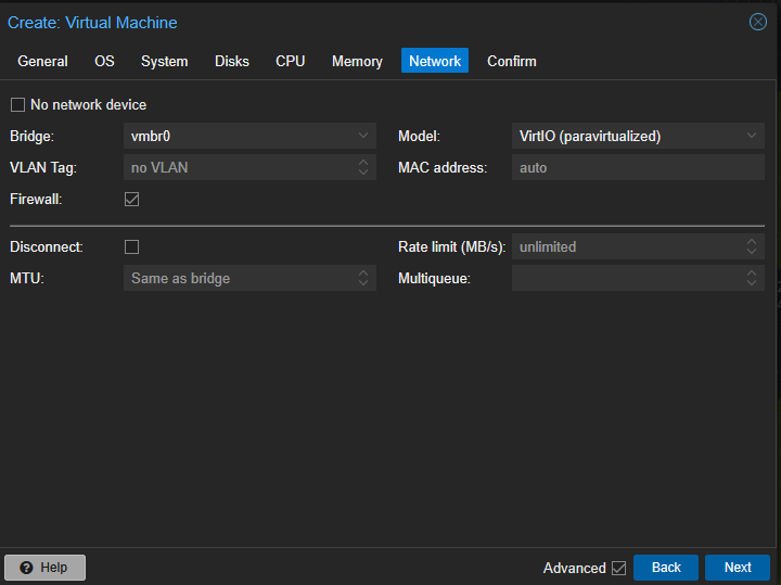 Network parameter