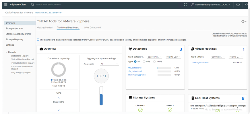 ONTAP tools for VMware vSphere to provision ThinkSystem Enterprise Storage