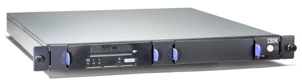 DDS generation 6 USB Tape Drive installed in the 1U Rackmount Tape Enclosure