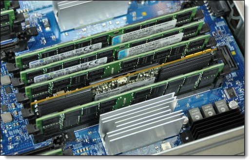 IBM eXFlash DIMM installed in the Compute Book