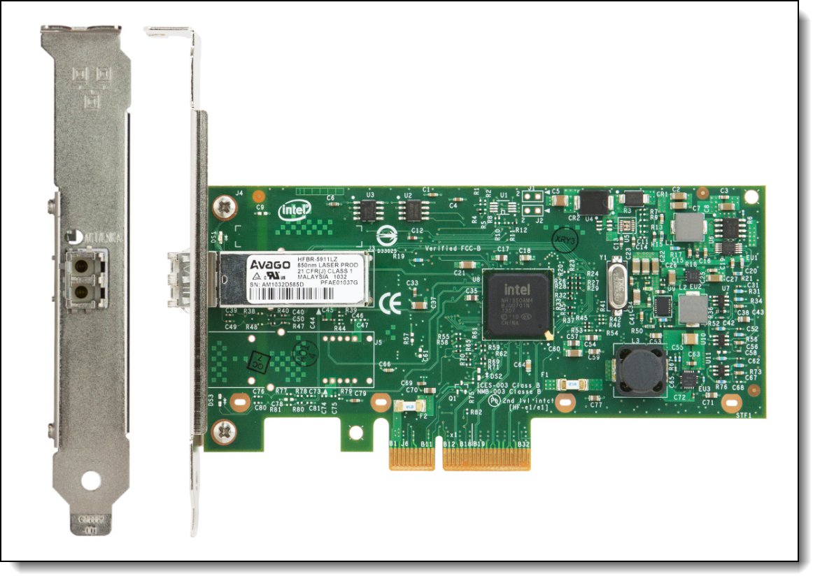 Intel I350-F1 1xGbE Fiber Adapter for System x