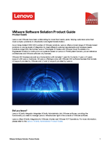 VMware Software Solution Product Guide > Lenovo Press