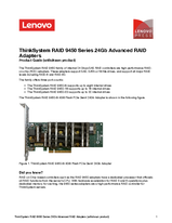 ThinkSystem RAID 9450 Series 24Gb Advanced RAID Adapters (withdrawn ...